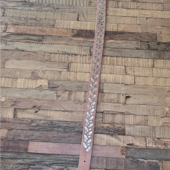 Calleen Cordero Silver Studded Belt Women’s Size 34 pink